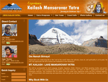 Tablet Screenshot of kailash.himalayanglacier.com